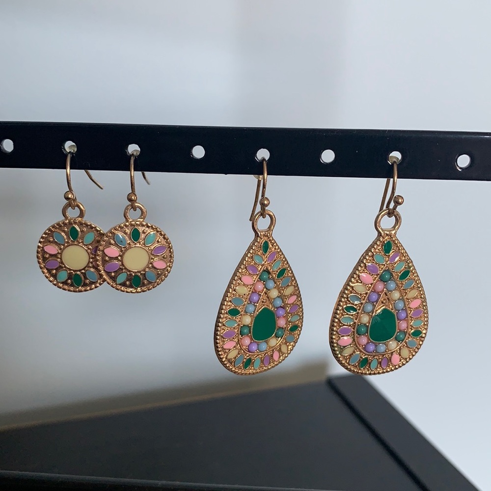 2 Pairs of Matching Earrings